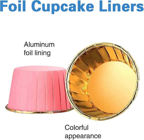 Folie Metallic Cupcakeforme, Kapsler