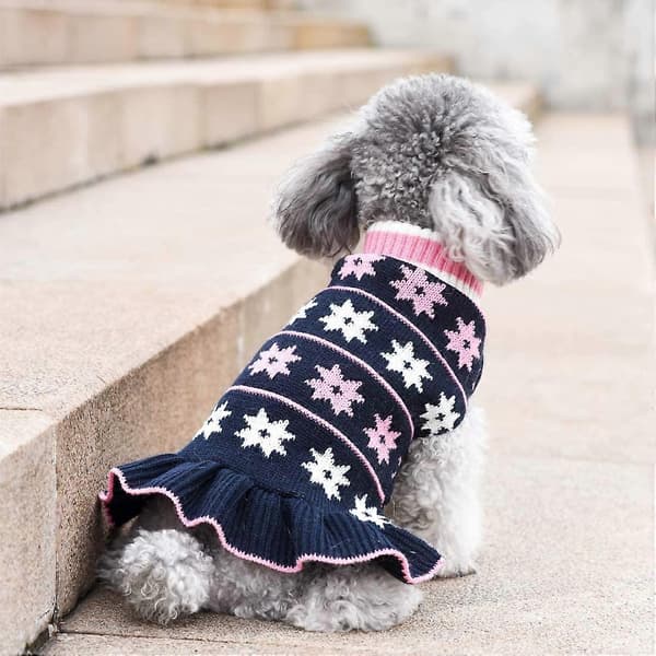 Hundegenser Kjole Turtleneck Genser