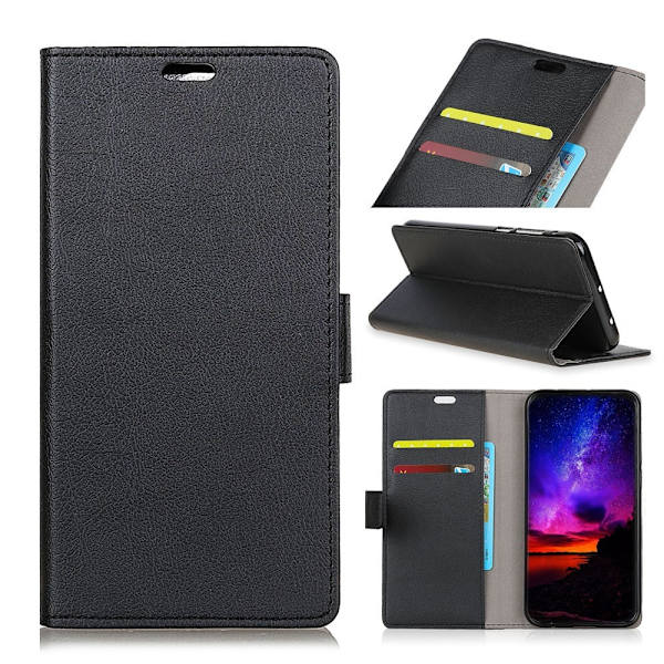Nokia 9 PureView - Wallet Case PU Læder - Sort Black Svart