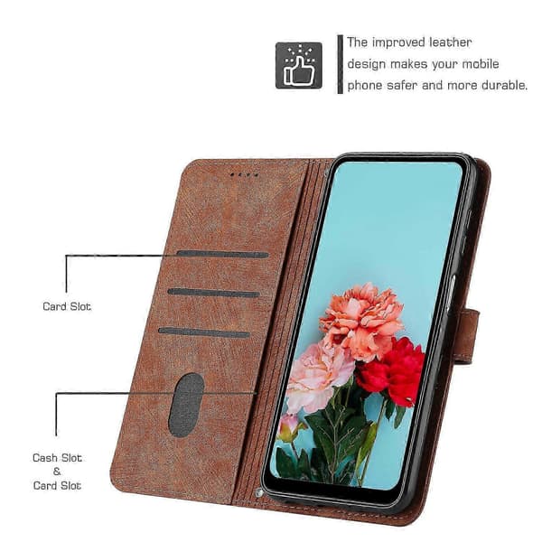 För Xiaomi Redmi Note 11 / Note 11s Global Skin Feel Stripe Pattern Läderfodral med snodd Edition 0607 5 5