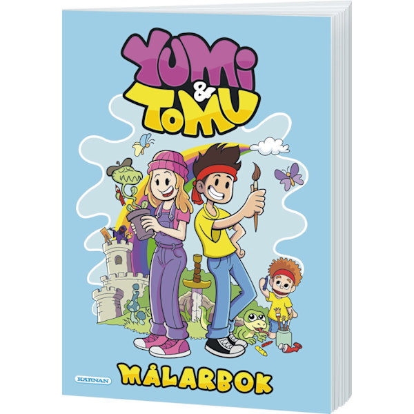 Yumi ja Tomu Värityskuva Multicolor multifärg