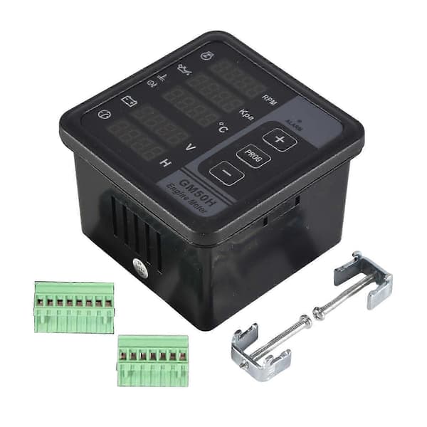 GM50H Motor Multifunktions Digitalmätare Generatorövervakare Black