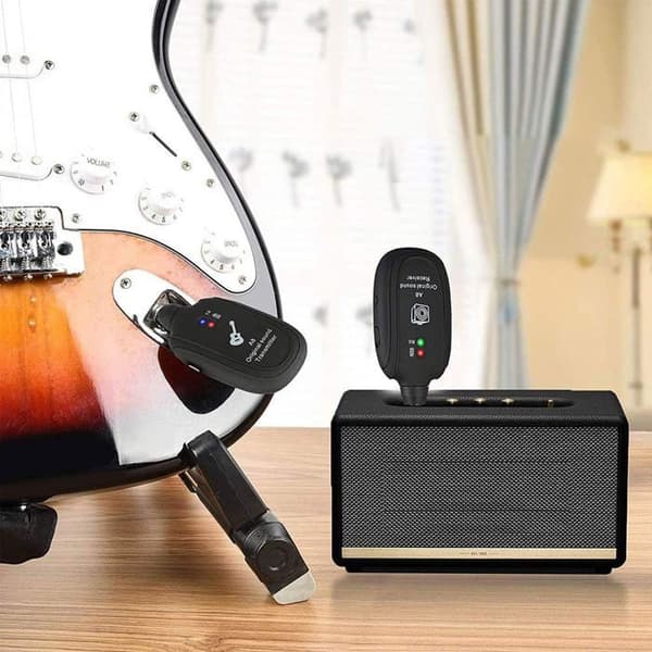 Trådløst gitarsystem - NETBOAT - Sender og mottaker - 2,4 GHz - Oppladbart - 4 kanaler