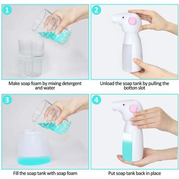 Sæbedispenser - ZGEER - Automatisk - 330ml - 3 skumtilstande - Moderne design