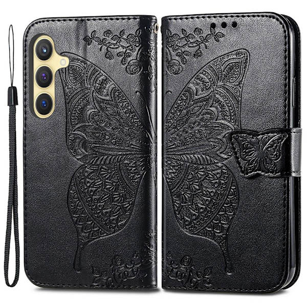 Samsung Galaxy S24 Plus Skal Stor Fjäril Svart 70