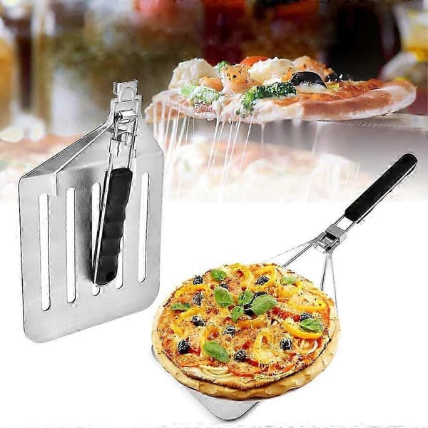 L Spatula for Pizza – 430 Rustfritt Stål, Sammenleggbar Kakespade
