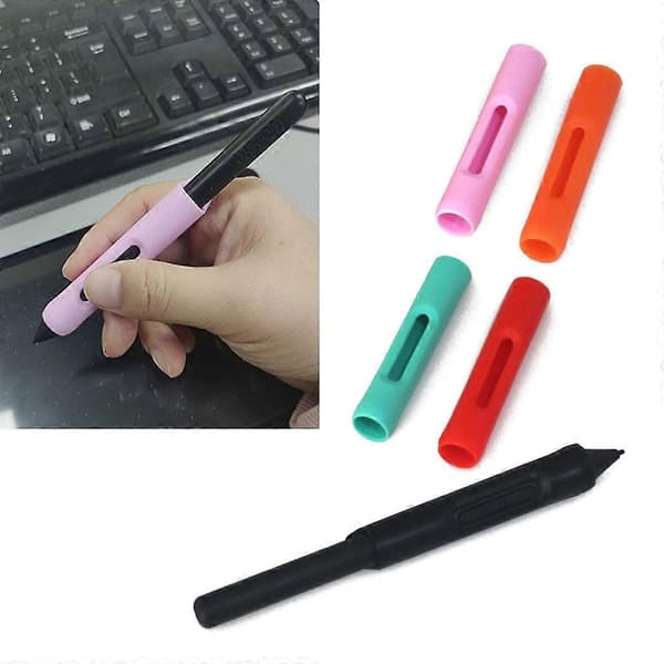Universal Pen Holder Case Socket Cap Pen Grip til Wacom Tablet Pen LP-171-0K Red