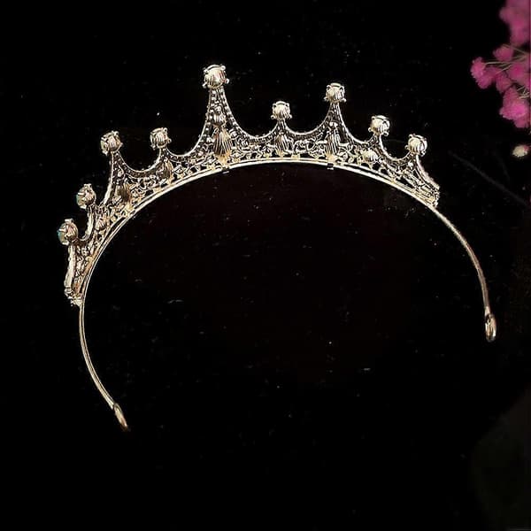 Rhinestone kronehodebånd til festbruk med vannkrystalldesign for barn
