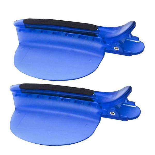 Hårskilleklips til styling af hårextensions i plast, 2 stk.