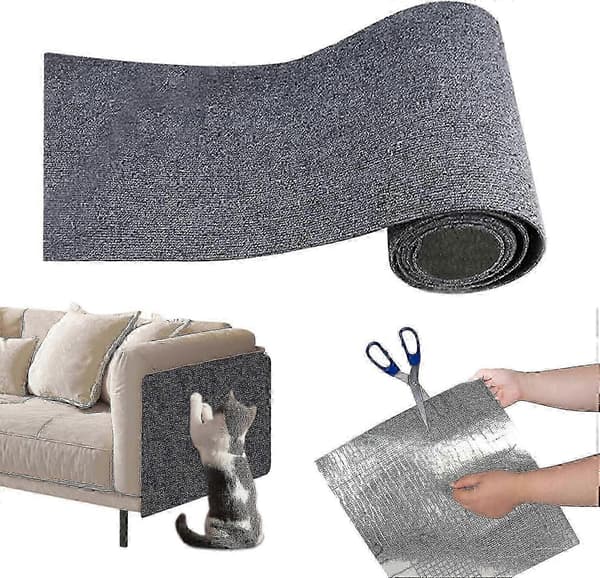 Selvklæbende kradsemåtte til katte, klatrekradser til katte, kradsebeskyttelse til katte, beskytter tæpper, sofa, møbler