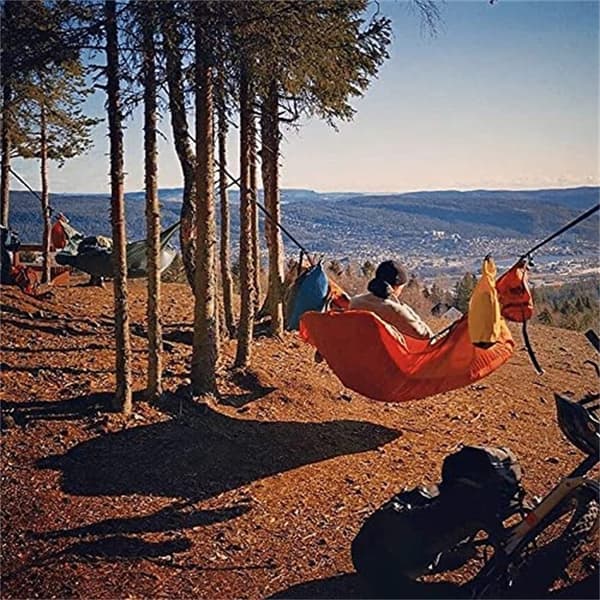 Portable Outdoor Camping Hammock with Mosquito Net, Hanging Blue
