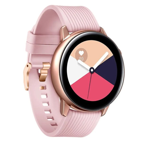 Galaxy Watch Ranneke 20mm 4/5 40/42/44/45/46mm Ruusukulta pinkki pink