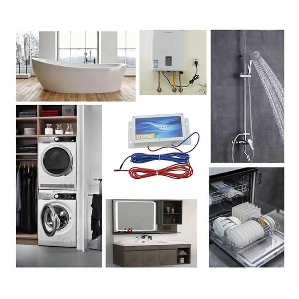 Electronic water descaler reduces limescale and rust EU plug