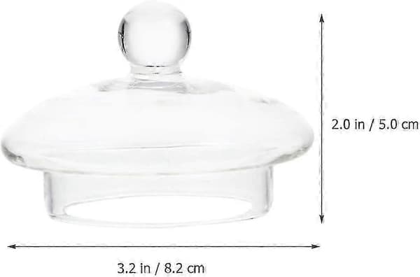 Glaslågssæt til tekande og dispenser (3 stk., 3,2 tommer)