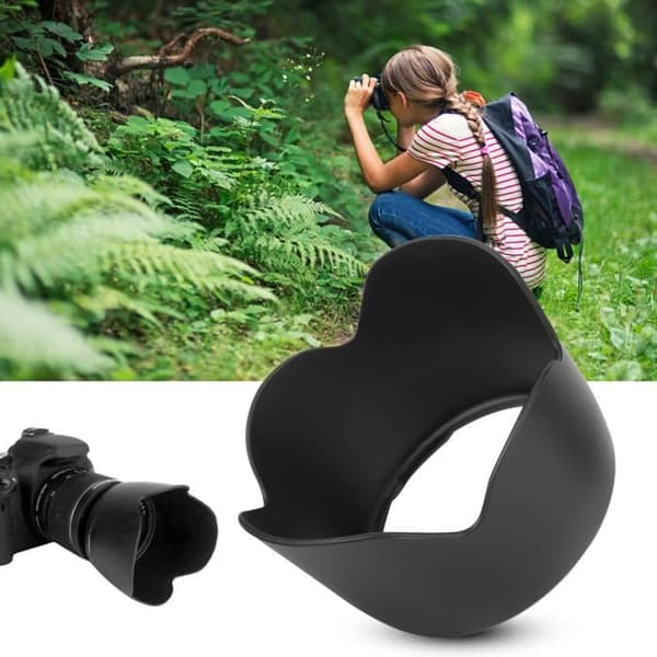 Modlysblænde - Tbest - ET-60II - Til Canon 75-300mm objektiv - Plast - Sort