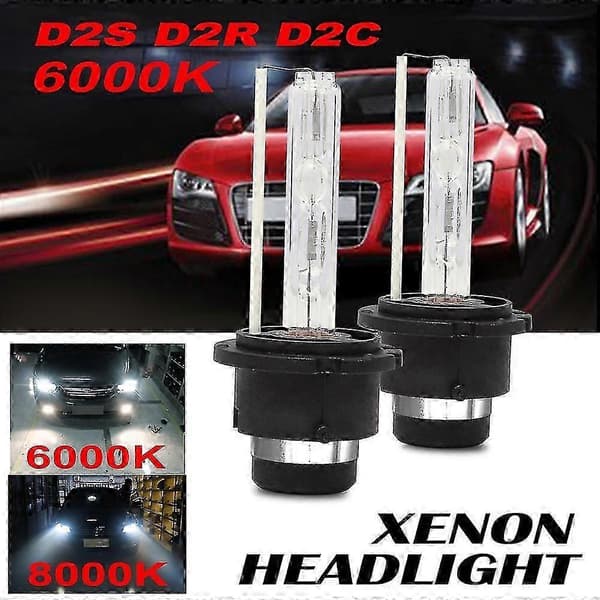 D2R/D2S/D2C HID frontlyspærer 35W 6000K 2-pakning EU-kompatible billamper utgave 0816 5 5