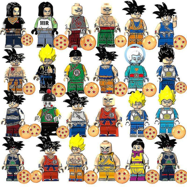 Dragon Ball Minifigur Byggklossar Barnleksaker Set