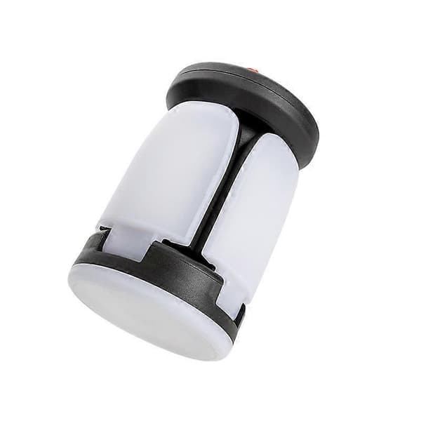 LED Campinglanterne Solcellelampe USB Genopladelig 6 Tilstande Belysning 360 Sammenfoldelig