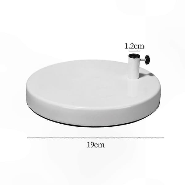 Metallbaseplate for skrivebordslamper, solid bunnstøtte for bord- og leselamper White