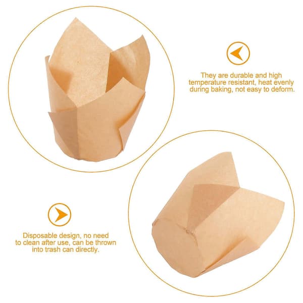 Assortert Cupcake Wrapper Tulip Cupcake Liner Praktisk for baking 200 stk