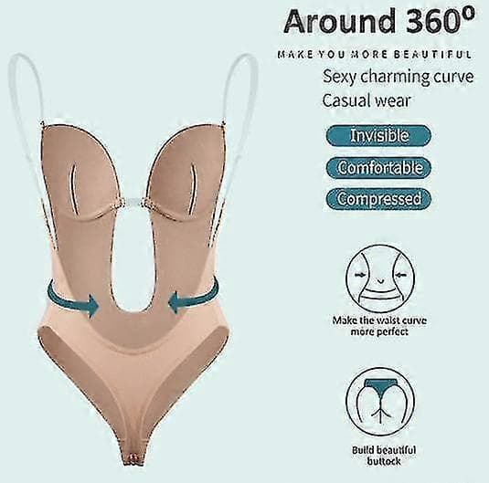 Rygløs Shapewear til kvinder med dyb V-hals