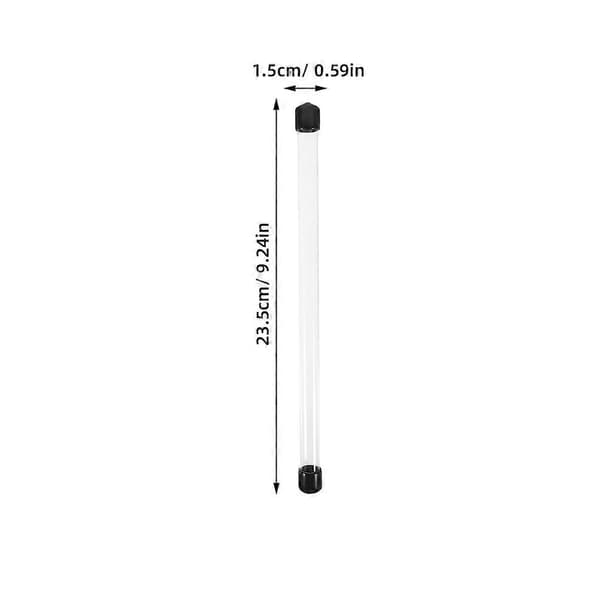 Klare stive plastrør 10 stk for eksperimenter og aromabevaring 230x12mm