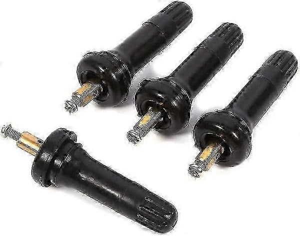 4-pack svart däcktryckssensorventilspak för bildäck Edition 0816 5 5