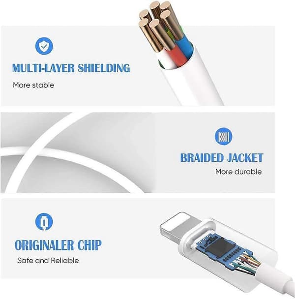 stk. egnet til iPhone hovedtelefonstik adapter lightning til 3,5 mm hovedtelefon lydadapter