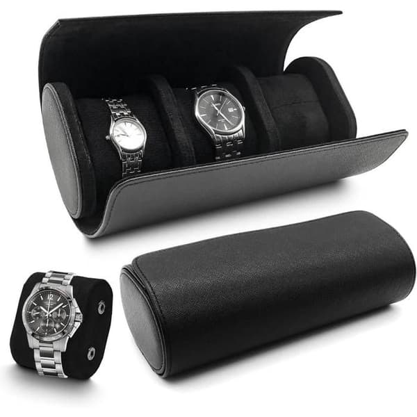 XJYDNCG PU læder urboks organizer - 3 rum - sort