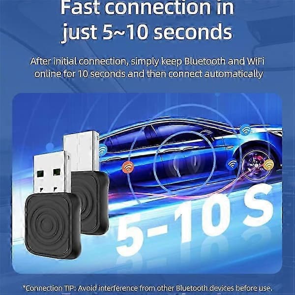 Carlinkit Mini Ultra Trådløs Carplay Android Auto Adapter Til Kablet Carplay Android Auto Bil