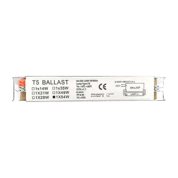 Industriel elektronisk lysstofrørsforkobling T5 lysstofrørsforkobling-FF- 1x54W