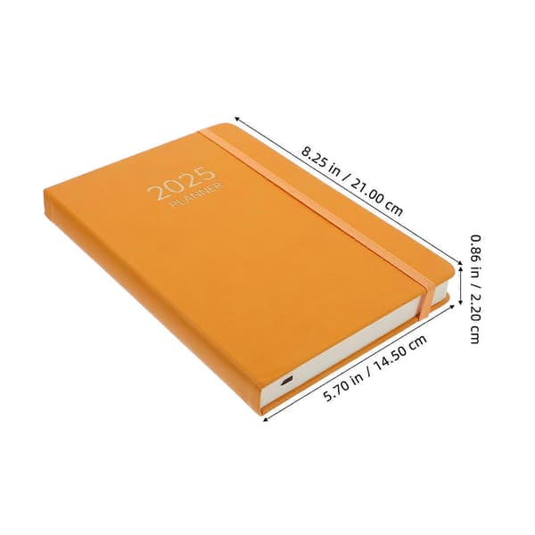 Daglig skrive orange multifunktionel notesbog til bærbar planlæggerarrangør