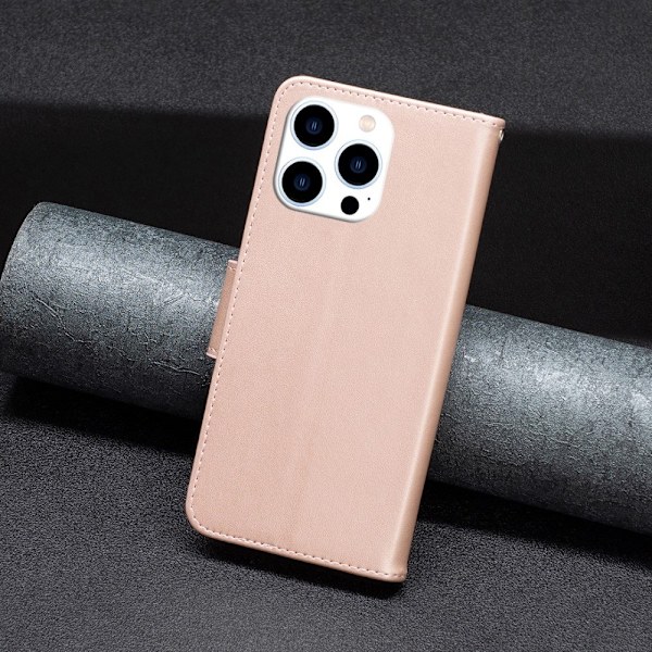 iPhone 16 Pro -kotelo, painetut perhoset, ruusukulta 64