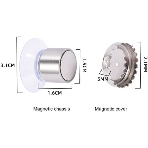 Tvålkopp - Ej specificerad - Rostfritt stål - Magnetisk - 200g kapacitet