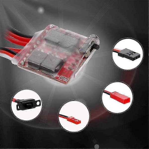 30A 4.8-8.4V Mini Børstet Elektrisk Hastighedsregulator ESC Børstemotor Hastighedsregulator til C14 C24 MN
