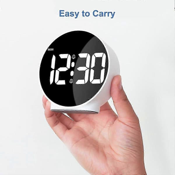 Väckarklocka Digitala Reseväckarklockor Vit