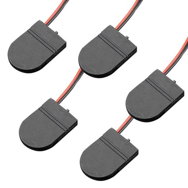 5 Pcs. CR2032 Button Cell Holder with On/Off Switch Button Battery Socket Holder Box Portable Battery Organizer