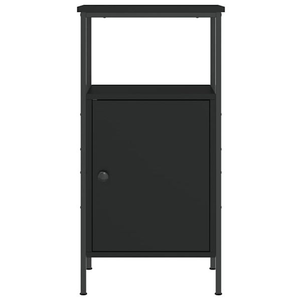 vidaXL Yöpöytä musta 41x31x80 cm tekninen puu Svart 10820