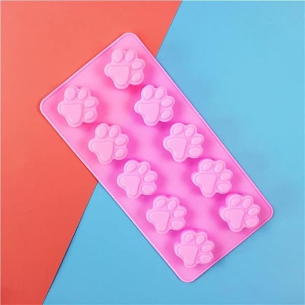 Kakeform - Servise - Hunde-/kattepoteavtrykk - Rosa - Baking - Kjøkkenutstyr