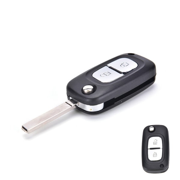 Flip Remote Key Shell ombygning til RENAULT Clio Megane Kangoo Modu