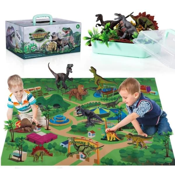 Foregivelegetøj - ZGEER - Dinosaur - 16 dele - Opbevaringsboks - PVC