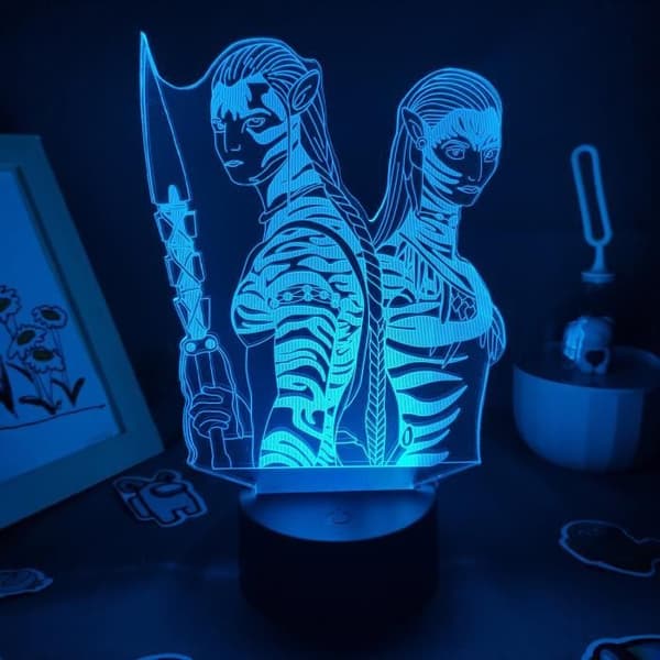 Bordslampa - Avatar - 3D RGB LED - USB - Dekorativ - Idealisk för sovrum och kontor
