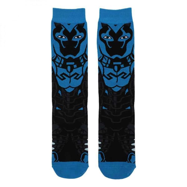 Blue Beetle 360 Character Crew Socks Blue one size