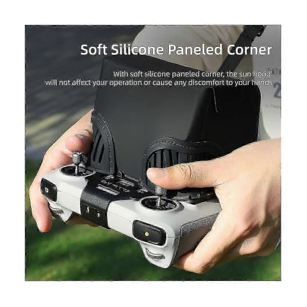 Mini3 Pro Fjärrkontroll Solskydd PU Läder Silikon Vikbart Ljussäkert Skydd 145x85x95mm