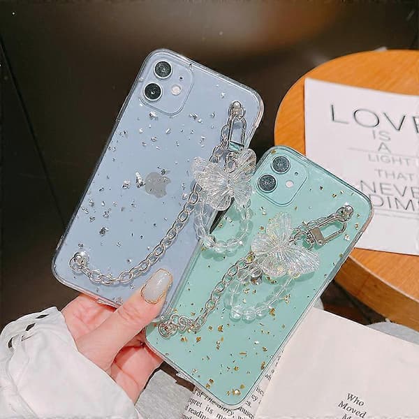 Guldfolie Transparent TPU-telefonfodral