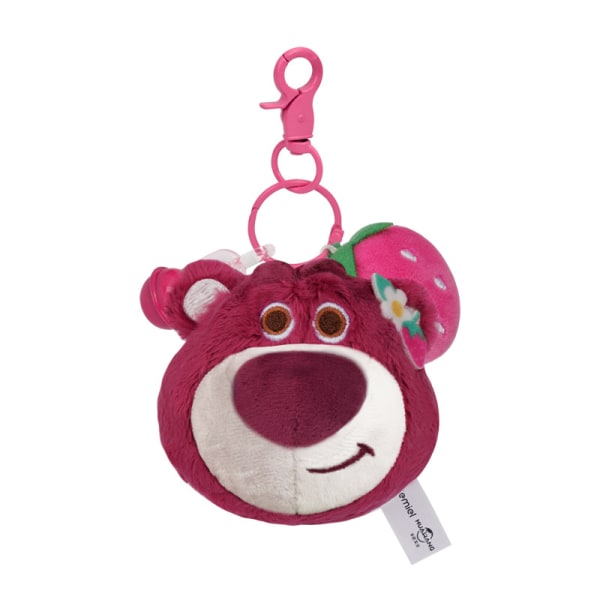 Disney dukke jordbær bamse nøglering Stitch plyslegetøj rygsæk vedhæng taske vedhæng 28cm 8cm Strawberry Bear Cute Pendant