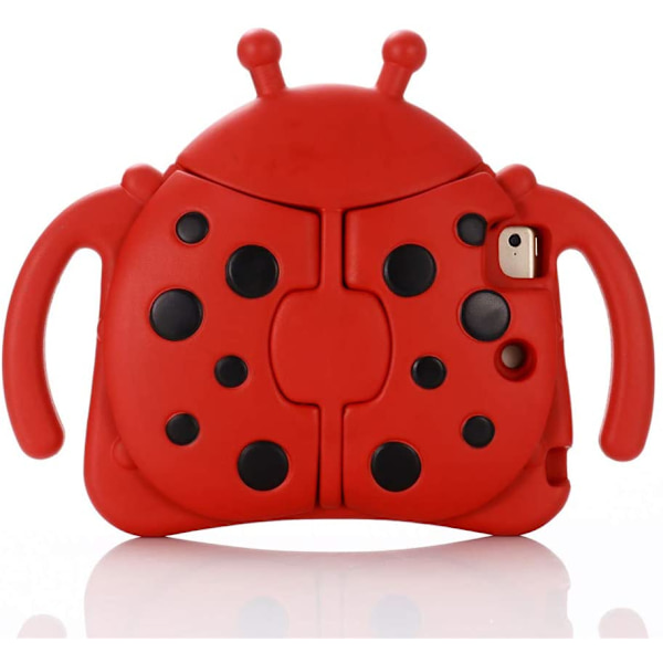 Leppäkerttu lasten suojakotelo, iPad Mini/2/3/4/5, punainen red