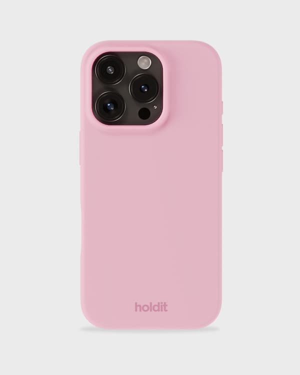 holdit iPhone 16 Pro Max -silikonisuojakuori Rosa Silikon