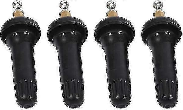 4-pack svart däcktryckssensorventilspak för bildäck Edition 0816 5 5