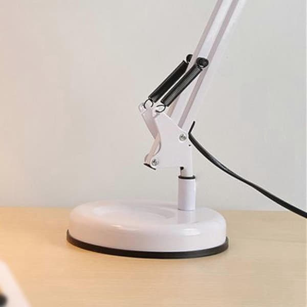Metallbaseplate for skrivebordslamper, solid bunnstøtte for bord- og leselamper White